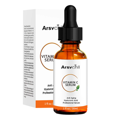 Private Label Organic Moisturizing Anti Wrinkle Vitamin C Serum with Hyaluronic Acid