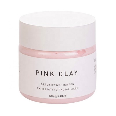 Customized Logo Natural Facial Cleaning Pink Clay Mud Mask