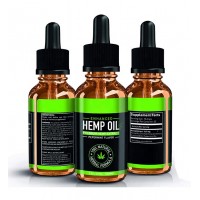 100% Pure Natural Cold Pressed Pain Stress Relief Hemp Seed Oil