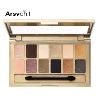 Private label Hot sell new custom printed metallic pigment eyeshadow palette